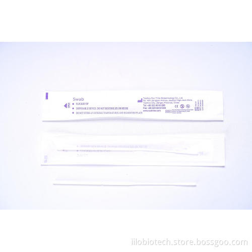 Disposable virus sampler nasal swab